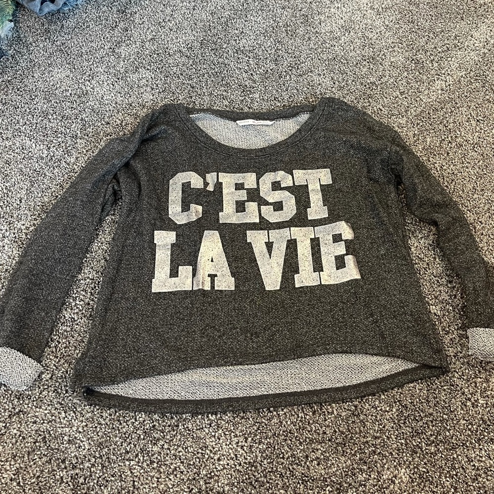Hollister x Lucy Hale C’est La Vie sweater
